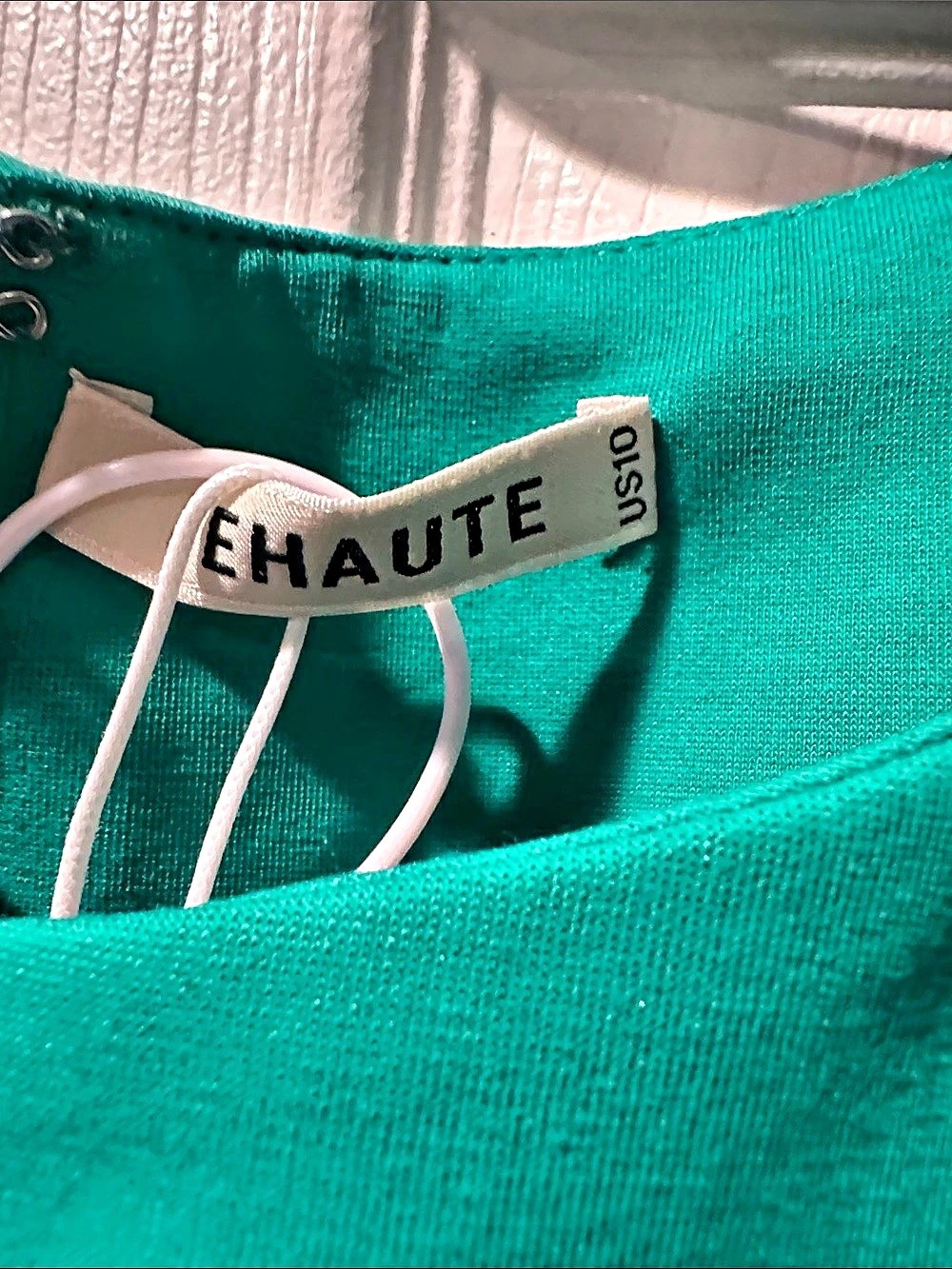 FEHAUTE Draped Midi Dress in Green - Picture 3 of 3